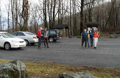 Our parking lot.
