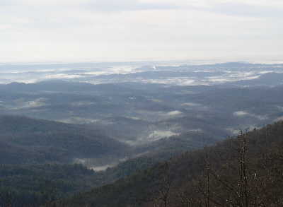 Immediately, we are treated to an awesome view to the southwest.