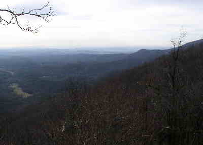 A mile or so into the hike!