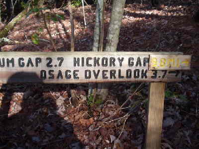 Bartram trail sign near the start.