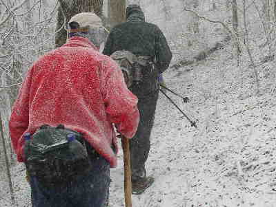 We now start to realize why some of our regular hikers stayed home! They are probably home by the fireplace!