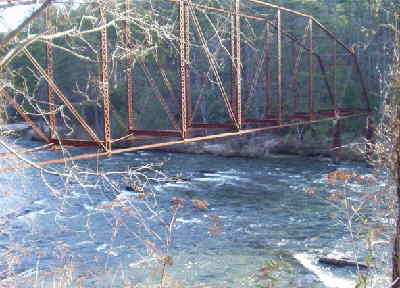 Here, we see the remains of the old Hwy. 76 bridge.
