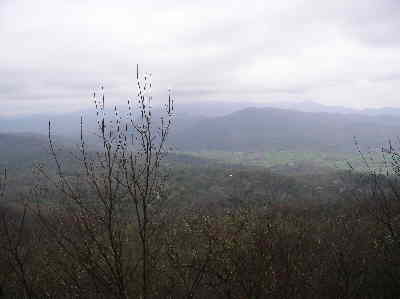 The view from Tennessee Rock was nice even on a cloudy day.