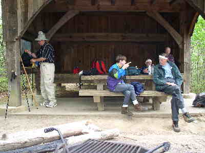 Lunchbreak at the shelter!