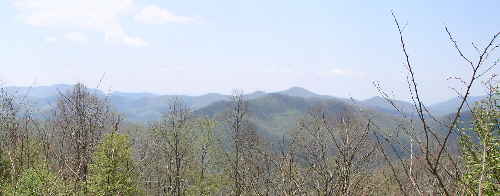 Nice panorama from Sawmill Gap !