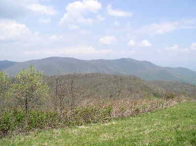 From Siler Bald looking over to Wayah Bald.