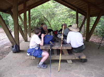 We had a very nice lunch spot for today near the campground.