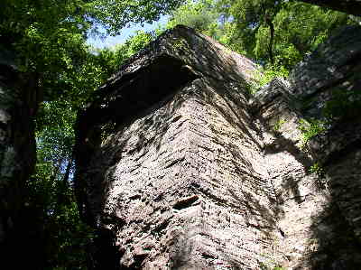 After a 2.5 mile hike, we arrive at the awesome rock cliffs.
