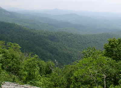 This is the first look-out that we come to at the top of Chinquapin Mountain.