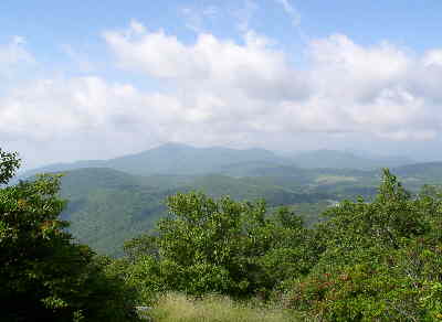 We look across to Rabun Bald.