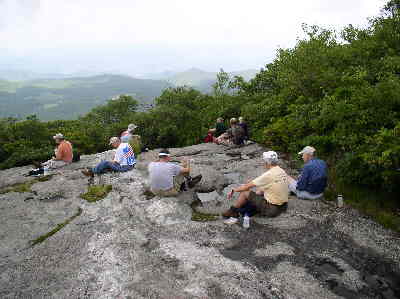 A great lunch spot on top of Scaly Mountain!