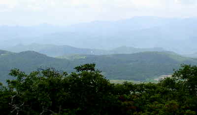 The North Carolina Mountains (toward Albert Mtn.).