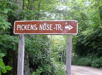 Next stop for the day - Pickens Nose Mountain Trail.
