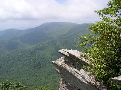 A breathtaking view from our lunch spot for the day! Pickens Nose Mountain.