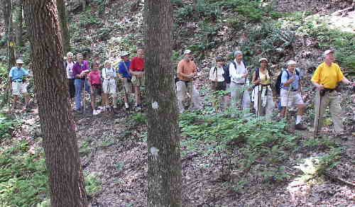 Our group back on the trail.