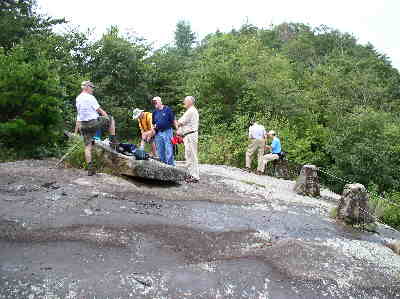 We stop for our lunch break at the Lookoff Mountain over-look.