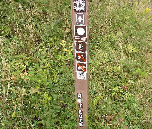 Much of the hike is on the Art Loeb Trail.