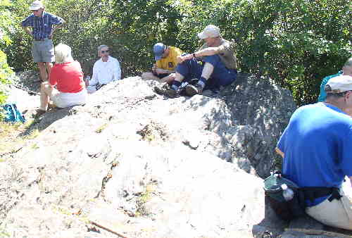 Lunchtime on the summit of Tray Mtn.