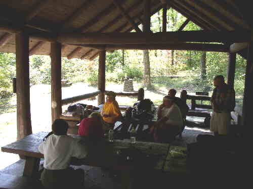 Our lunch spot for today. A nice picnic shelter at Yellow Branch.