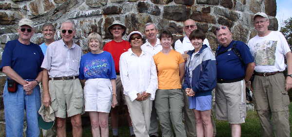 The OFHC gang for today's hike. (l-r) Bob Presley, Dan Ross, David Whitaker, Geri Whitaker, Wayne Miller, Sharada Alducin, Don Alducin, Melissa Anderson, Jack Jacobi, Donna Presley, Doug Russell, Tony Presley.