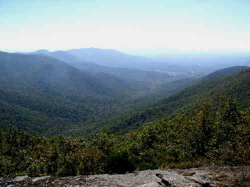 Looking into the valley from Cow Rock Mtn.