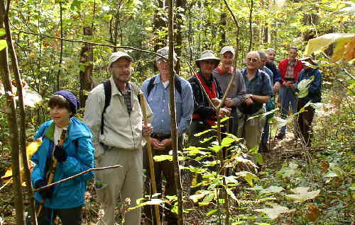 Our group heading up the first mountain.