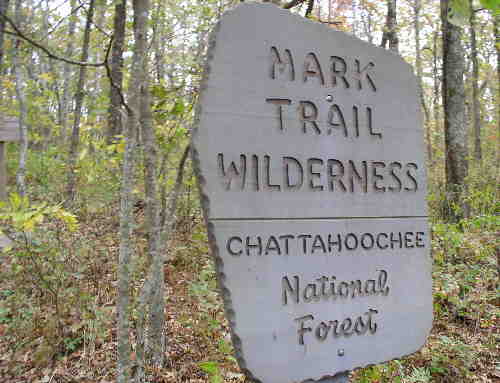 This portion of the A.T. is in the Mark Trail Wilderness..