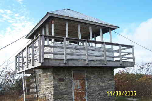 The old Yellow Mountain Fire Tower!.