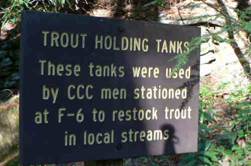 Back to Warwoman, this sign describes one of the 1930's projects of the Civilian Conservation Corps. (CCC)