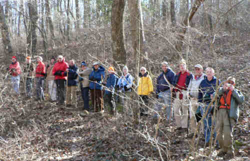 A pretty impressive line-up of hikers!