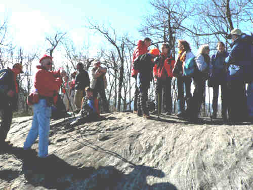 On the return trip, we take a nice break at "Preaching Rock".