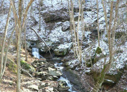 It was a cool morning with some areas showing some snow on the ground.