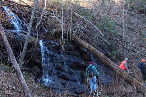 One of the nice little waterfalls along the trail.