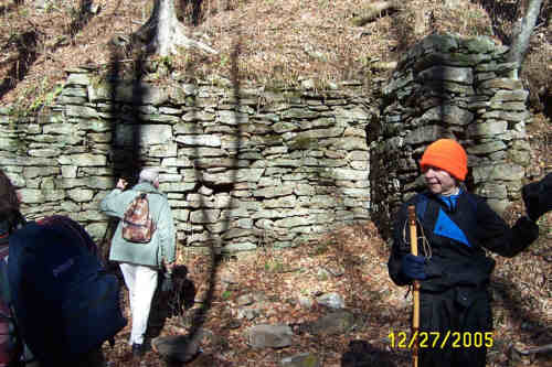 The old corundum mine ore crushing/loading site.