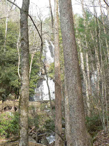 Approaching Anna Ruby Falls!