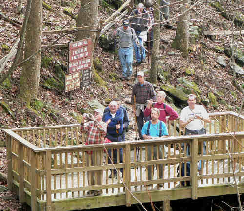 The lower viewing platform.