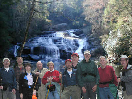 If we could have hiked a couple of hundred yards further, this would be us at Panther Creek Falls.