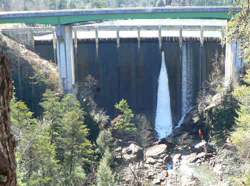 The Tallulah Falls Dam.
