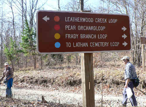 We decided to take the Leatherwood Creek Loop today.