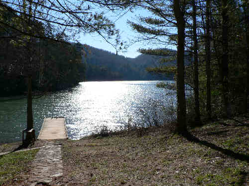 The trail ends approximately 5 miles from the start at the Stone Place Boat ramp and dock on beautiful Tugalo Lake.