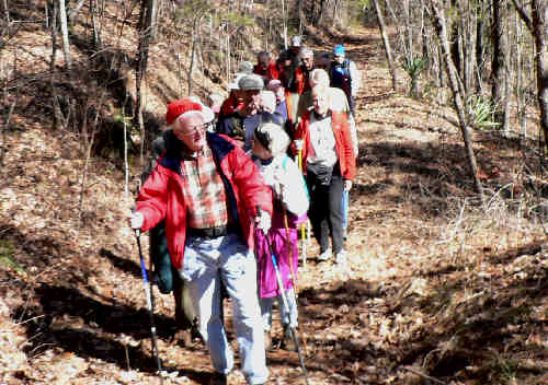 17 OFHC members on the trail!