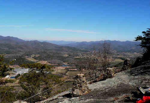 This was our lunch spot for today! Look-off Mountain over-look.