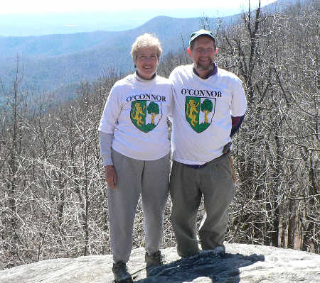 Here, Bruce and Jeanne O'Connor show their St. Patrick's day colors!