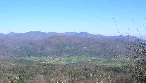 Beautiful Mountain views looking toward NC!