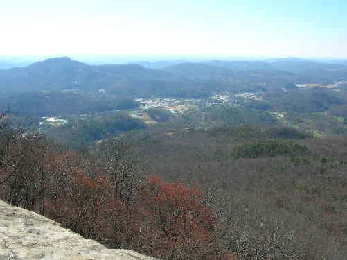 Overlooking Clayton, GA from Black Rock Mountain.
