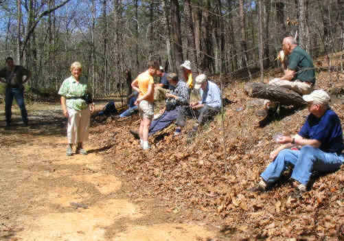 Lunchtime on the High Bluff Trail.