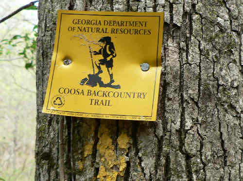 Next, we moved down to the Coosa Backcountry Trail.