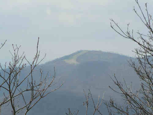 Looking from Wayah Bald over to Siler Bald.
