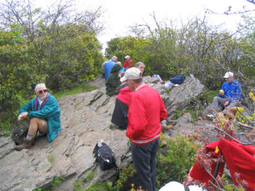 Lunchtime on top of Tray Mountain!