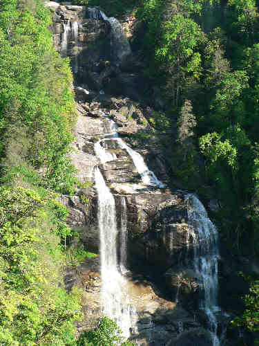 411 ft. Whitewater Falls! Due to a dry springtime, the water flow was a bit lower than normal.